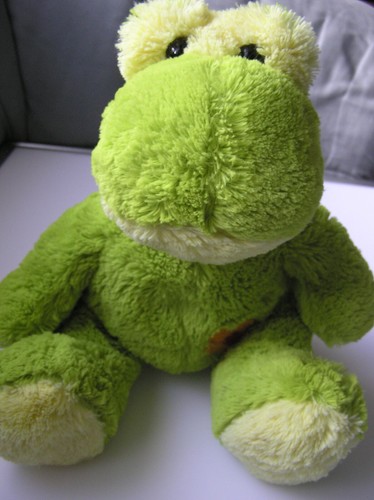 Plüschtier frosch sitzend - plüschtier,