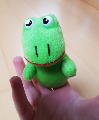 Süße fingerpuppe frosch - frosch, frog