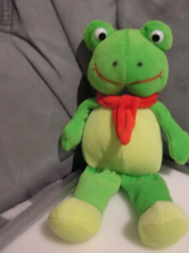 Plüschtier frosch mit - mit, schal