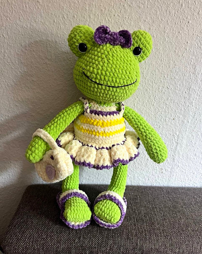 Gehäkelter frosch - gehäkelter,