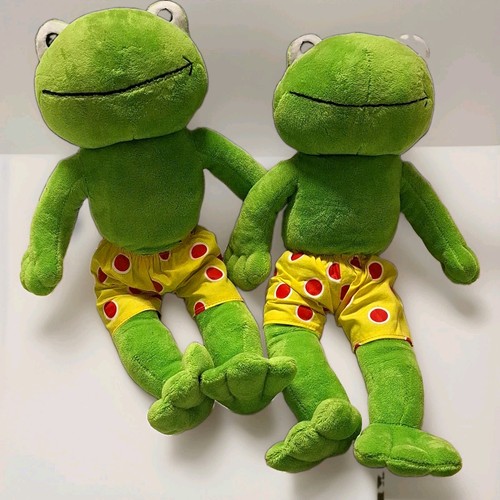 Plüschfrosch stofftier - 2x,